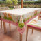 PETTI Artigiani Italiani - Tischdecke Ostern schmutzabweisend rechteckig Tischdecke Ostern Küche Design Flora X6-Sitzer (140 x 180 cm) 100% Made in Italy