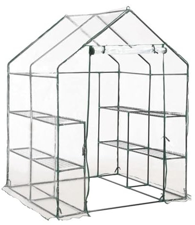 ShGaxin Serra con 8 ripiani, Serre Orto, Serre Giardino, Serre Terrazza, Orto Urbano, 143x143x195 cm