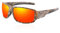 Polarisierte Angel-Sonnenbrille für Herren, Jagd-Sonnenbrille mit TR90-Camouflage-Rahmen, Angelbrille, um Fische im Wasser zu sehen, UV-Schutz, reduziert Blendung (Camouflage-Rot)