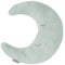 roba Nackenkissen in Mond Form - roba Style - Weiches Deko Kissen für Baby & Kinderzimmer - Kuschelkissen für Mädchen & Jungen - Frosty Green