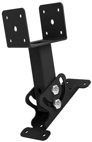 Adjustable Heavy Duty Roof Riser Bracket Kit with Stable Support, Carbon Steel Roof Mount Pergola Brackets, Metal Roof Riser Beam Bracket for Roof Pergola Gazebo Patio Cover