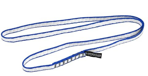 NewDoar Kletterschlinge 10mm Dyneema Schlingen Läufer 22 KN 4840lb Kletter Utility Seil Felsklettern, Erstellen von Ankersystemen, Abseilausrüstung, perfekt für Baumarbeiten-Blau/48''(120cm) 1pcs