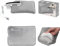 Alivio Electric Hot Water Bottle, Rechargeable Hot Water Bag with Hand Warmer Pouch, Hot Water Warm Bag with Overheat Protection for Shoulders, Waist, Cramps, Neck Pain Relief (Grey)