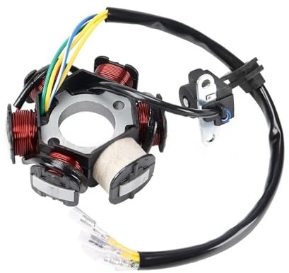 6 Pole 5 Drähte Halbwellenzündung Magneto Stator Für Gy6 50cc 70cc 90cc 110cc 125cc ATV Quad Pocket Bike Lichtmaschine Coil