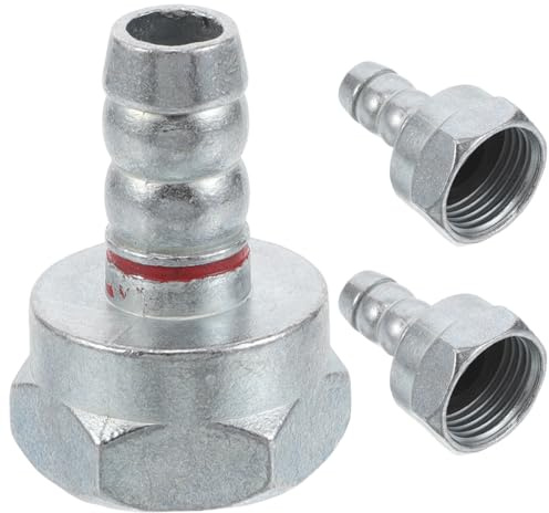 FELTECHELECTR 3 adattatori per tubo di gas per fornello: raccordi adattatori da 1/2 pollice con filettatura per ingresso gas - Connettore metallico di facile installazione per piano cottura.