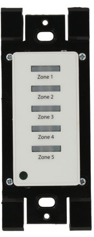 Leviton Low Voltage Pushbutton Station, 5 Button-On/Off, 1 Gang, LVS-5W, White