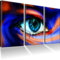 Auge / Abstrakt Bilder auf Leinwand mot Keilrahmen fertig gerahmt / Leinwandbild / XXL Bild / Wandbilder / Picture on Canvas / Kunstdruck