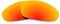 Revant Replacement Lenses Compatible With Oakley Juliet, Polarized, Fire Red MirrorShield