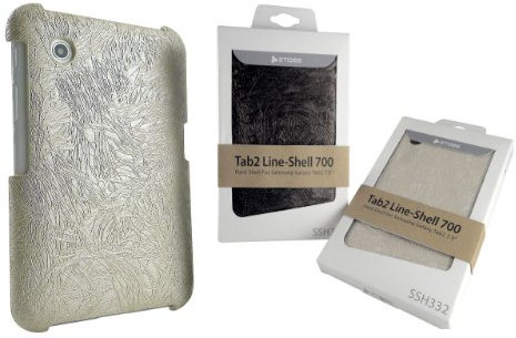 CLiPtec Ztoss Line-Shell 700 Hard Shell Protection Case for 7.0 inch Samsung Galaxy Tab 2 - Honey