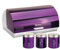 SQ Professional Gems Metallic Bread Bin and Canisters Purple, Amethyst, 40.2x27.2x19 cm