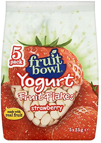 Obstschale Obstflockenerdbeere Mit Einem Joghurt -Beschichtung (5X25G)