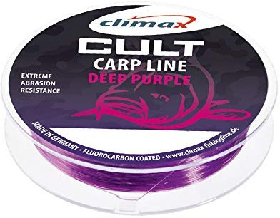 CULT Deep Purple Climax Angelschnur Karpfenschnur Fluorocarbon ummantelt 0,28mm