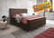 Boxspringbett King Size 180x200 cm Webstoff Braun