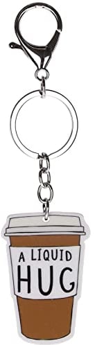 Stands Out, Supplying Outstanding Gifts A Liquid Hug Coffee Cup Novelty Keyring Bag Tag Charm