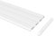 Flairdeco Rail de Rideau réversible en Aluminium 3 ou 4 Voies Blanc 360 cm (divisé en 3 x 120 cm)