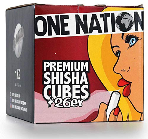 ONE NATION | 4 KG | Shisha Kohle Naturkohle aus 100% Kokosnuss - bis zu 120 Minuten Brenndauer | starke Hitze | kein Eigengeschmack