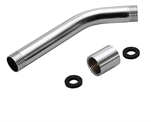 Rallonge de douche - Tuyau de rallonge pour bras de douche en acier inoxydable Placage au chrome, montage mural