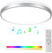 Horevo 24W LED-Deckenleuchte mit Fernbedienung und Bluetooth-Lautsprecher, 2000 Lumen Ø30cm Dimmbare Deckenleuchten für Wohnzimmer, Wohnzimmer, Kinderzimmer, Schlafzimmer