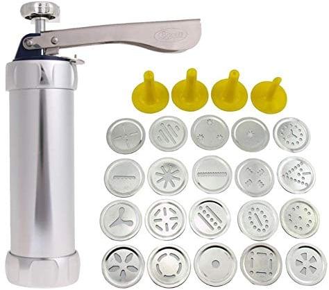 Zonfer 1set Cookie Press Pump Machine Biscuit Maker Set Multifunctional Cookie Press Set