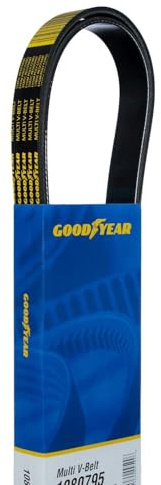 Goodyear Belts 1081243 Serpentine Belt, 8-Rib, 124.3 Length for 2013-2024 for 2013-2024 Ram 6.7L L6 408ci