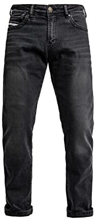 John Doe Taylor Monolayer XTM Motorrad Jeans Herren mit Protektoren Black 44/34