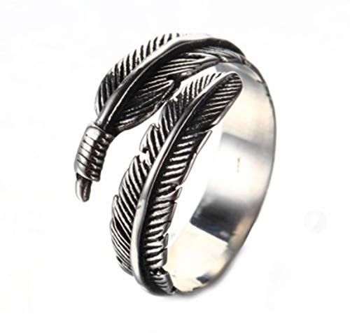 Ring Verstellbar Silber Feder Arrow Ring Damen Herren Silver Ring Pfeil junge vintage Finger Verstellbar Geschenk Damen Schmuck Frauen