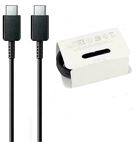 Generic GH-39 SUPER FAST USB CHARGING TYPE C TO C CABLE FOR SAMSUNG S20,S20 Plus, S21,S21Plus,S21Ultra 5G Not in Retail Packing, Black