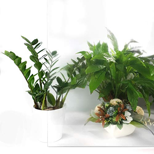 DecoMeister Fensterfolie selbstklebend 90x100 cm - Glasfolie für Schutz vor Schmutz und Kratzern - Schutzfolie Fenster ideal für Küche, Bad und Büro - Klebefolie Fenster - Glasklar Glänzend