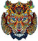 Funnli Holzpuzzles für Erwachsene und Kinder,Einzigartige Tierförmige Holz-Puzzle(Unbesiegbarer Tiger), Puzzle aus Tierteilen (L-39.1 * 34.6cm -306 Stück)