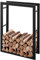 RANSENERS Kaminholzregal 80x27x115cm (Mehr Größe Optional) - Metall Brennholzregal Feuerholzregal Stapelhilfe Innen und Aussen