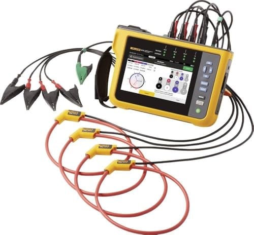 Fluke 1775, Analizzatore di qualità dell'alimentazione Netz-Analysegerät con funzione di registrazione, incl. Stromzangen 1 Set