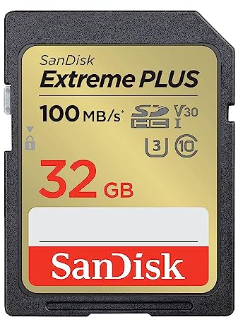 SANDISK - CARDS EXTREME PLUS 32GB SDHC MEMORY CARD 100MB/S 60MB/S UHS-I CLASS