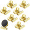 8 Stück Kühlschrankmagnete, Kühlschrankmagnete, magnetische Clips, perfekt für Kühlschrank, Whiteboard, Magnete, Foto-Displays, Zuhause, Schule, Gebrauch (Gold)