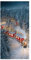 Weihnachtlicher Stoffbanner „Weihnachtszug“ 100 x 200 cm rot Winterbanner Weihnachtsdeko Hänge-Banner Stoff-Display zum Hängen Wanddeko Banner Dekoration