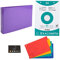 Classeur Pour Fiches + 100 Fiches Bristol A5 Quadrillées Perforées + 4 Intercalaires + 1 Index Adhésif Blumie (Violet)