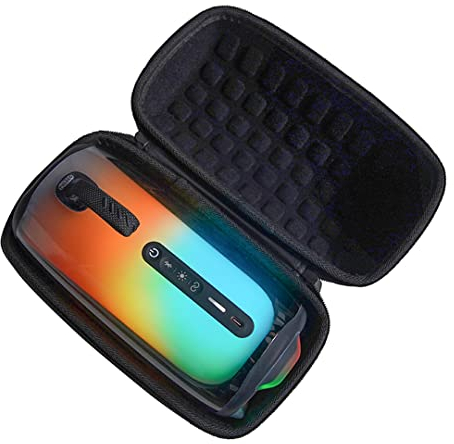 Für JBL Pulse 5 Hartschalenkoffer, drahtloser Bluetooth Lautsprecher EVA wasserdichte Reisetasche, tragbare Umhängetasche für Pulse 5 (schwarz Innenfutter)