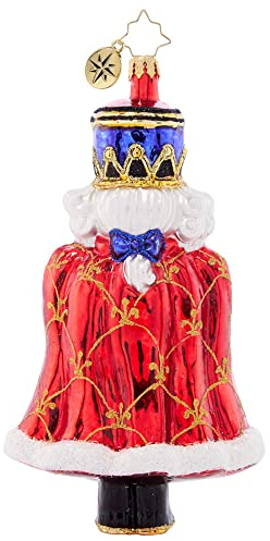 Christopher Radko Handgefertigter europäischer Glas-Weihnachtsbaum, dekoratives Ornament, Urlaubs-Eleganz, Nussknacker