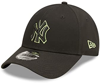 New Era New York Yankees Baseball Fankappe Strapback-Verschluss 9Forty schwarz NY-Logo Cap - One-Size
