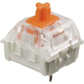 Ranked Kailh Key Switches for Mechanical Gaming Keyboards | Plate Mounted (Kailh Speed Burnt Orange, 65 Pcs)