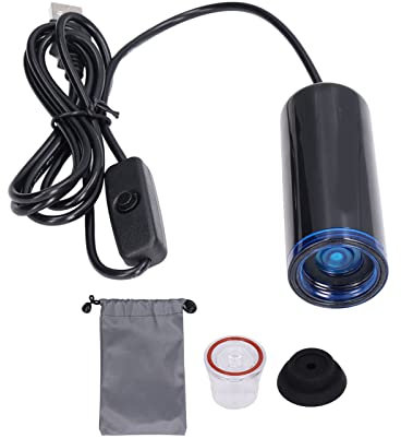 Electric Air Pump, Portable Air Pump with USB Powered, Electric Air Pump USB Powered Electric Vacuum Pump with 2 Nozzles and Storage Bag for Travel