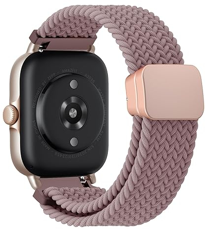 Osinaga Kompatibel mit Amazfit GTS Armband, 20mm Elastic Nylon Armband für Amazfit GTS 2 Mini, GTS 2, GTS 3, GTS 4, GTS 4 Mini, GTR 42mm, Amazfit Bip, Bip 3, Bip 3 Pro, Bip Lite, Bip U, Bip U Pro
