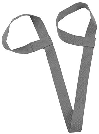 1 Stück Verstellbare Yogamatten-Gurte Zum Tragen, Yogamatten-Tragegurt, Baumwoll-Übungsmatten-Stretchband Zum Tragen Großer Matten, Stretching-Band (Matte Nicht Im Lieferumfang Enthalten).(Grau)