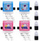 Natuce 4 Stück Roller Digitaler Lehrstempel, Mathe Stempel Roller, Rechenstempel Roller Wiederverwendbar, für Kinder Mathematische Übungen für Addition Subtraktion Multiplikation Division