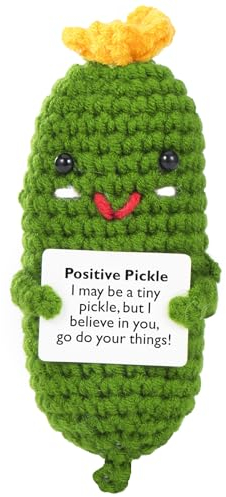 XBOCMY Lucky Charm Positive Potato Pocket Hug Gifts, for Girlfriend Small Gifts for Women, Creative Knitted Wool Potato Doll with Positive Energy Card
