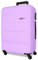ROLL ROAD Flex Valigia rigida realizzata in ABS, un materiale, chiusura a combinazione laterale 4 ruote doppie bagaglio a mano, pratico interno con un vano, Viola, 46x65x25cm, Valigia media