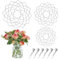 3 Stück Ikebana Blumenhalter vase Stielhalter, Kenzan Blumendekoration Frösche, hanataba Drehbarer Blumenhalter Blumenarrangement Tool Runder, Blumenring für Blumenstiele Blumensträuße Pflanze