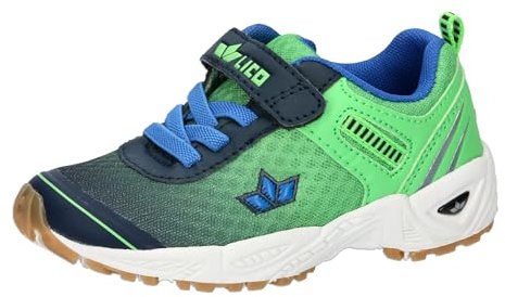 Lico Jungen Unisex Kinder Barney Hallenturnschuhe, Marine/grün/blau, 25 EU