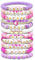 Huayuehong 11Pcs Bracelet Set, Friendship Bracelets, Music Fans, Party Decorations, Colorful Polymer Clay Slice Bracelet Set For Women, Pink And Purple