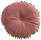 Uixxducc Nette Runde Kissen Quaste Kissen Bodenkissen 40cm Kissen Boho Lässige Bequeme Kissen Raum Dekoration Kissen Wohnzimmer Sofa (Rosa)