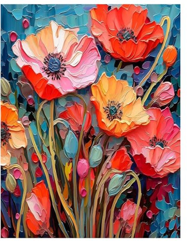 Diamond Painting Landschaft,Diamond Painting Erwachsene Blumen Color,Diamond Art Erwachsene Set Home Wand Dekor for Gift(30x40cm)